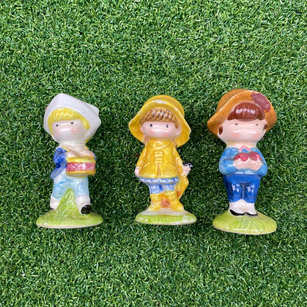 Vintage 1970s Lot Joan Walsh Anglund Ceramic Boy Girl Figurines